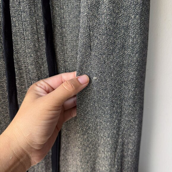 Vintage 90s Black White Daisy Floral Print Maxi Dress - Picture 8 of 13